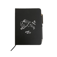 Notebook  With Retractable Pen Indigenous Buffalo Logo