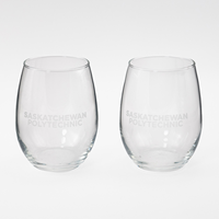 A025 SASK POLYTECH STEMLESS WINE GLASS