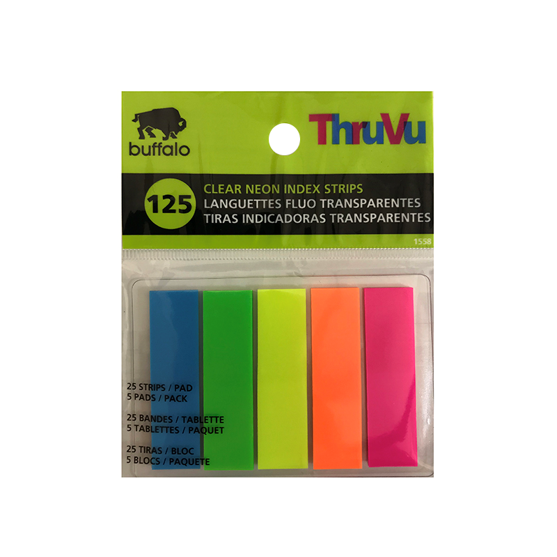 Clear Neon Index Strips (SKU 2008537771)